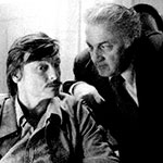 Andrei Tarkovsky with Federico Fellini