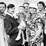 Olga Kizilova, Boris Sokolov, Andrey Tarkovsky with his son, Igor Lazarenko, Larisa Tarkovskaya, Masha Chugunova, Nelly Fomina