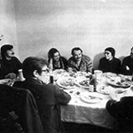 Andrei Tarkovsky, Nikolai Shishlin, Lora and Tonino Guerra, Svetlana and Evgeny Kostin, Stanislav Kondrashov