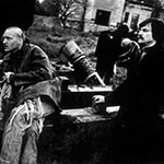 Andrei Tarkovsky on the set of Stalker