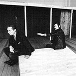 Boris Nikiforov and Andrei Tarkovsky on a rehearsal of Hamlet