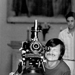 Andrei Tarkovsky on the set of Voyage in Time